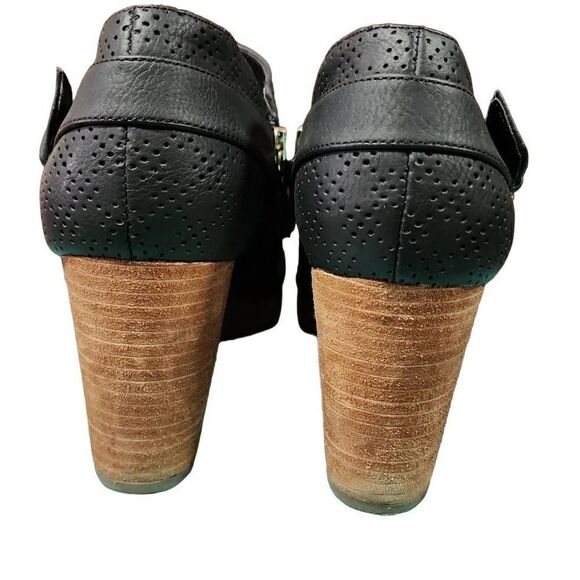 Dr. Scholl's Women's Wynter Black Faux Leather Be Energized Wedge Booties Sz 11 - Picture 5 of 9